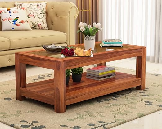 Glass Top Multipurpose Tea Table